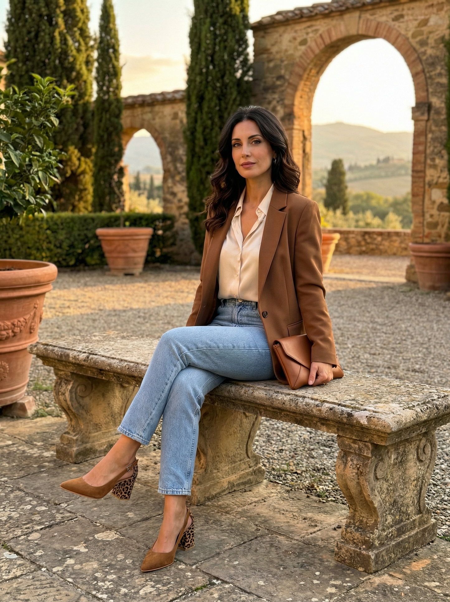 Venezia Classico – Leopard Print Slingback Court Shoes