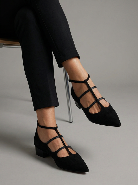Notte Elegante – Black Heels with Comfortable Straps